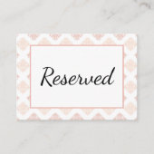 Carte De Placement Soft Peachy Blush Damask (Devant)