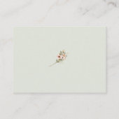 Carte De Placement Soft Sage Botanical Wedding Escort Cards (Dos)