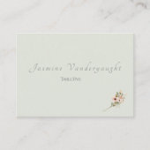 Carte De Placement Soft Sage Botanical Wedding Escort Cards (Devant)