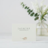 Carte De Placement Soft Sage Botanical Wedding Place Cards (Debout devant)