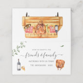 Carte De Placement Soirée d'Action de grâce (Extérieur déplié)