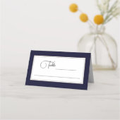 Carte De Placement Soleil céleste Galaxie Marine Bleu Or (Devant)