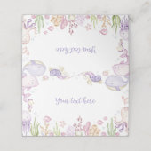 Carte De Placement Sous la tente de nourriture de la Fête des Animaux (Extérieur déplié)