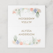 Carte De Placement Sous le Baby shower marin (Extérieur déplié)