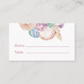 Carte De Placement Sous l'eau Nom de plage aquarelle capricieuse (Devant)