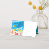 Carte De Placement Sous les créatures marines Anniversaire (Devant)