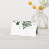 Carte De Placement SPRING BEAUTY BOTANICAL VERT Mariage (Dos)