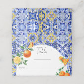 Carte De Placement Spritz Méditerranéen Mariage Table Présentoir de T (Extérieur déplié)