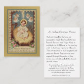Carte De Placement St. Andrew Christmas Novena Virgin Mary Jesus Holy (Devant / Derrière)