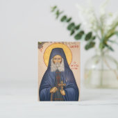 Carte De Placement St. Joseph the Hesychast Orthodox Prayer Card      (Debout devant)