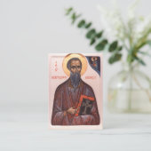 Carte De Placement St. Kentigern First Bishop of Glasgow Prayer Card (Debout devant)