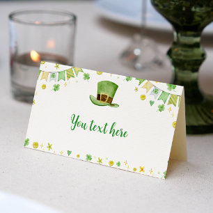Carte De Placement St. Patrick Lucky One Place Card Anniversaire