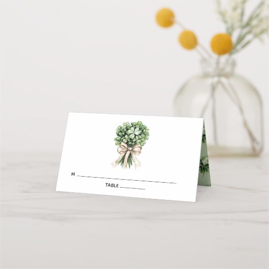 Carte De Placement St. Patrick’s Day Bridal Shower (Devant)