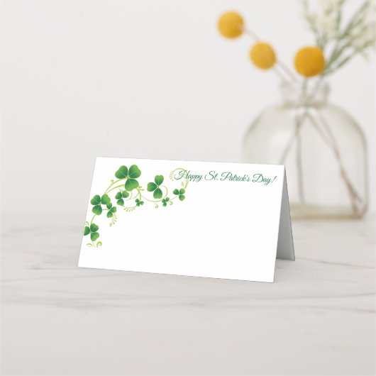 Carte De Placement St. Patrick's Day Party Nom Carte de lieu (Devant)