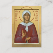 Carte De Placement St. Xenia of Petersburg Orthodox Prayer Card (Devant)