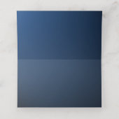 Carte De Placement Star de David Green et Blue Gradient Bar Mitzvah (Intérieur déplié)