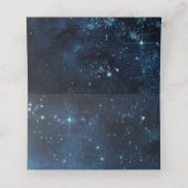Carte De Placement Star Sky Celestial Galaxy Mariage Numéro de table (Intérieur déplié)