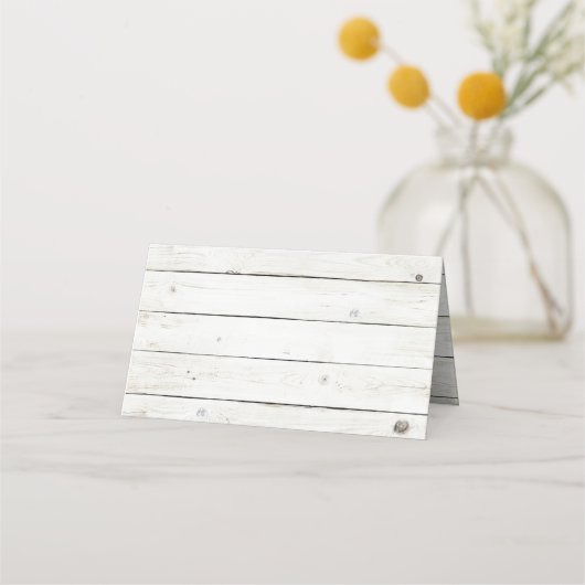 Carte De Placement Starfish Whitewashed Wood Beach Wedding Collection (Dos)