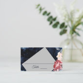 Carte De Placement Starry Night Floral Mariage Place Card (Debout devant)