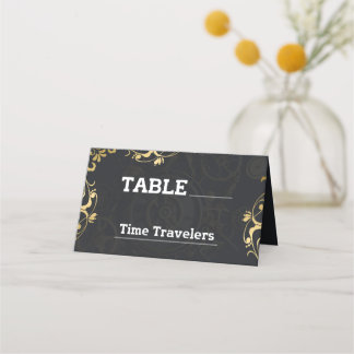 Carte De Placement Steampunk Extravaganza Vintage Clockwork Mariage