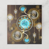 Carte De Placement Steampunk Rusty Background (Extérieur déplié)