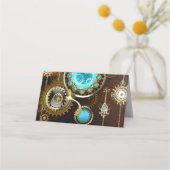 Carte De Placement Steampunk Rusty Background (Dos)