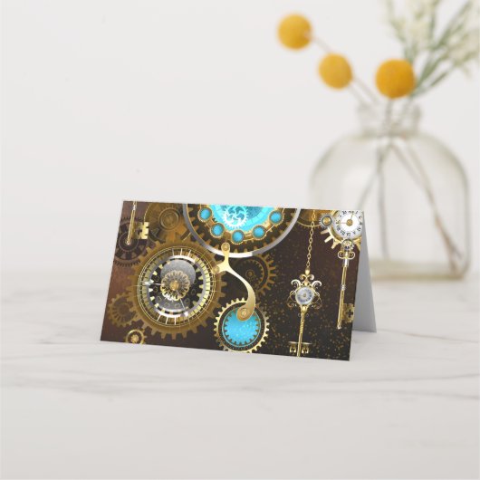 Carte De Placement Steampunk Rusty Background (Devant)