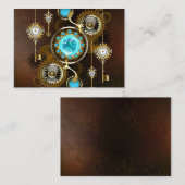 Carte De Placement Steampunk Rusty Background (Devant / Derrière)