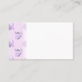 Carte De Placement Style d'oeuf de Pâques à fleurs violettes (Devant)