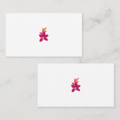 Carte De Placement Style floral, ArtyClick Crimson, Or léger (Devant / Derrière)