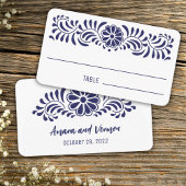 Carte De Placement Style talavera mexicain