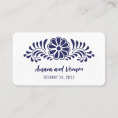 Carte De Placement Style talavera mexicain (Dos)