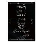Carte de placement Stylish Heart & Scrolls - Noir (Par défaut)