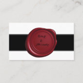 Carte De Placement Stylo et Inkwell | Combien de baisers pour Mme. |C (Dos)