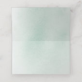 Carte De Placement Succulent Verdure Argent Feuille Mariage (Intérieur déplié)