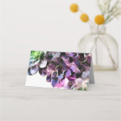 Carte De Placement Succulents violets avec Mariage de ligne de bronza (Dos)