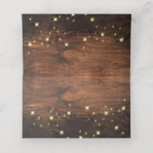 Carte De Placement Succursale Mistletoe Rustique Fête de Noël (Intérieur déplié)