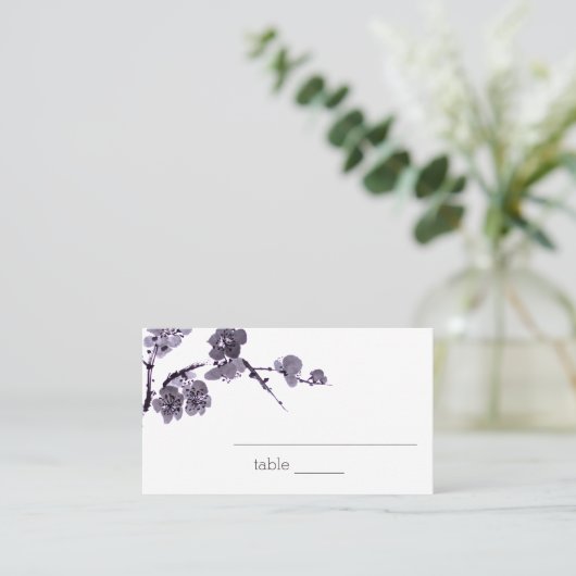 Carte De Placement Sumie de fleur de prune (Debout devant)