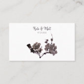 Carte De Placement Sumie de fleur de prune (Dos)