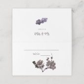 Carte De Placement Sumie de fleur de prune (Extérieur déplié)