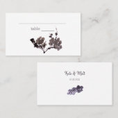 Carte De Placement Sumie de fleur de prune (Devant / Derrière)
