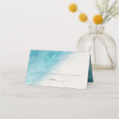 Carte De Placement Summer Beach Wedding Carte de lieu pliée (Devant)