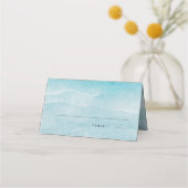Carte De Placement Summer Blue Ocean Beach Mariage Carte de lieu (Devant)