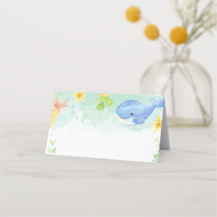 Carte De Placement Summer Under the Sea Baby shower Place Card