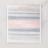 Carte De Placement Sunset Beach Wedding | Oceanside Wedding (Extérieur déplié)