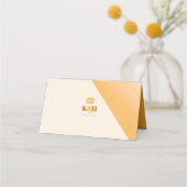 Carte De Placement Sunshine Typography Mariage Table ID1048 (Dos)