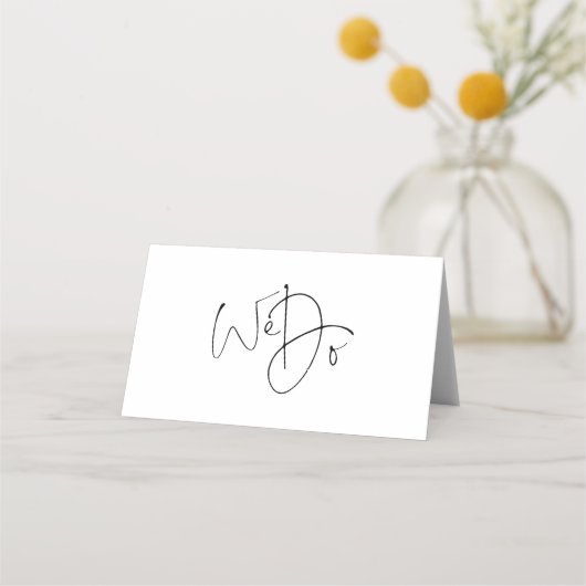 Carte De Placement Superposition photo Nous faisons Mariage de script (Dos)