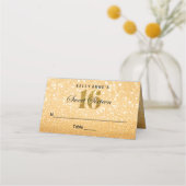 Carte De Placement Sweet 16 Parties scintillant Bokeh Lights Custom P (Devant)
