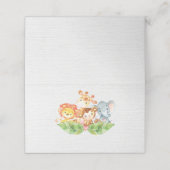Carte De Placement Sweet Jungle Animaux Baby shower Plaque (Extérieur déplié)