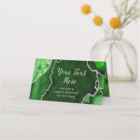 Sweet sixteen en marbre vert et argenté